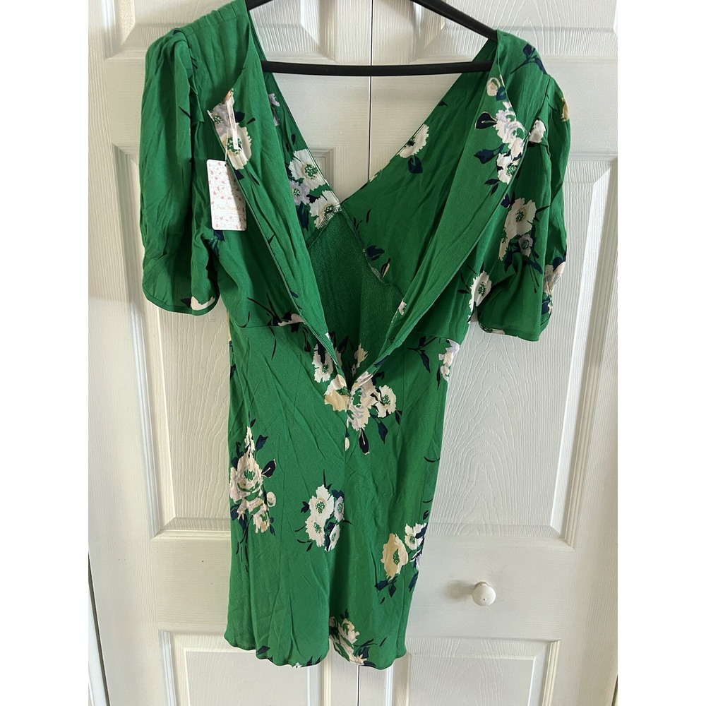 Free People Green Floral Mini Dress - Picture 8 of 11